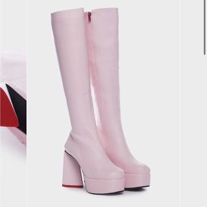 Pink Sweet Talker Platform Boots size 9 - NWT Lamoda Dolls Kill